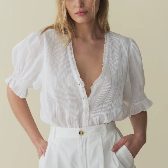 Doen White Blouse - Picture 4 of 9